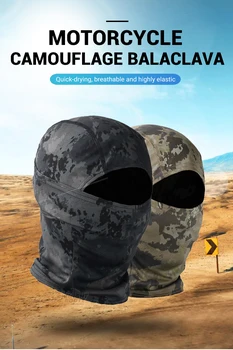 

Camouflage Balaclava Motorbike Wargame Face Shield Tactical Motorcycle Face MaskHunting Helmet Cap Military Moto Skull Mask