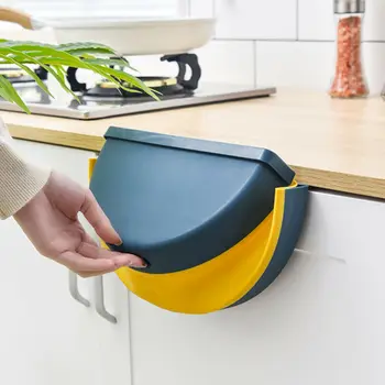 

1 Pcs Kast Gemonteerd Prullenbak Opvouwbare Vuilnisbak Kan Vuilnis Container Voor Keuken Badkamer Hot Koop