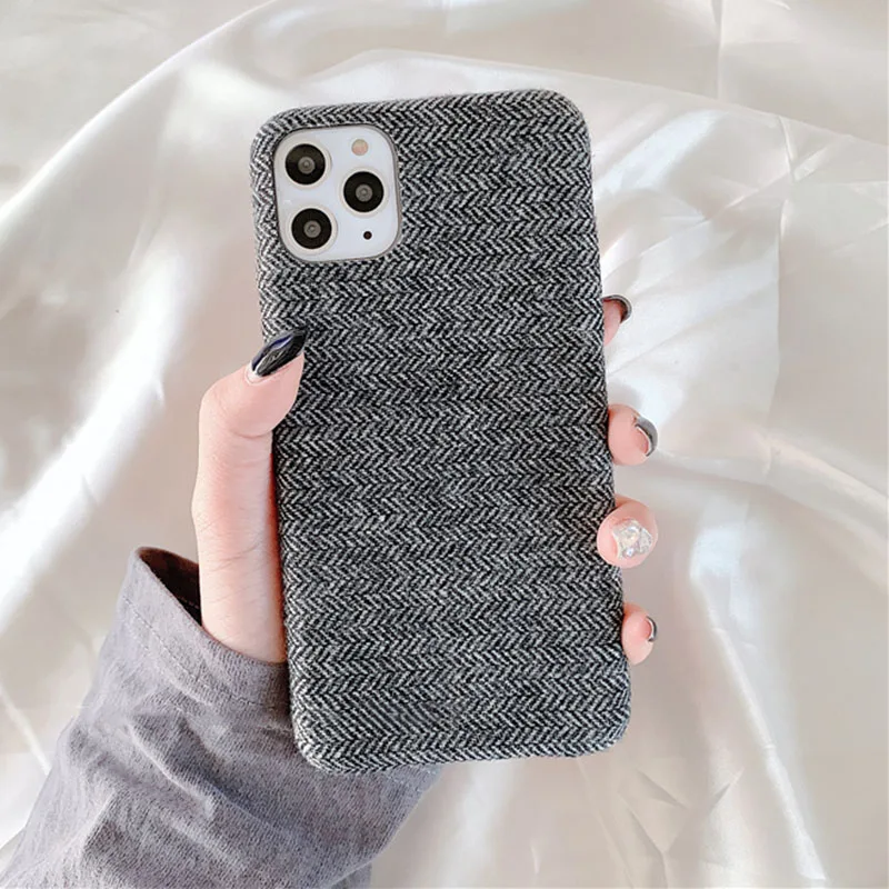 LOVECOM плюшевый тканевый чехол для телефона для Apple iPhone 11 Pro X XS Max XR 8 7 6s 6 Plus ультратонкий холщовый Мягкий силиконовый чехол-накладка