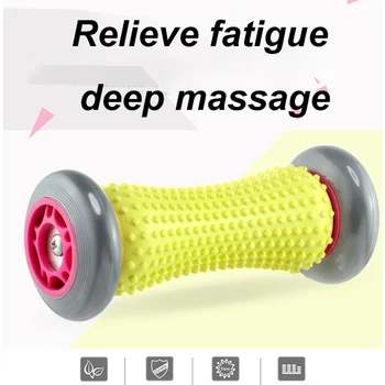 

16.5cm Yoga massage wheel Spiky Foot Massage Roller Health Care Muscle Relax Stress Pain Relieve Massager