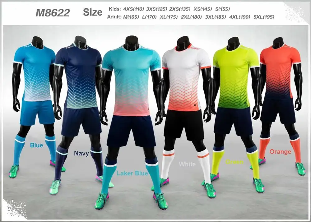 Conjunto De camiseta De fútbol personalizada para adultos y niños, Kit De fútbol M8622, uniformes De entrenamiento De fútbol para hombres y niños