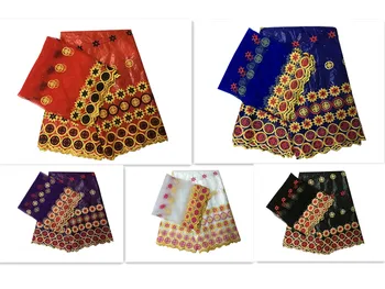 

5 Yards Embroidery Black Bazin Brode Getzner Swiss Voile Lace In Switzerland Cotton Material For Sewing Dress KRL-9687