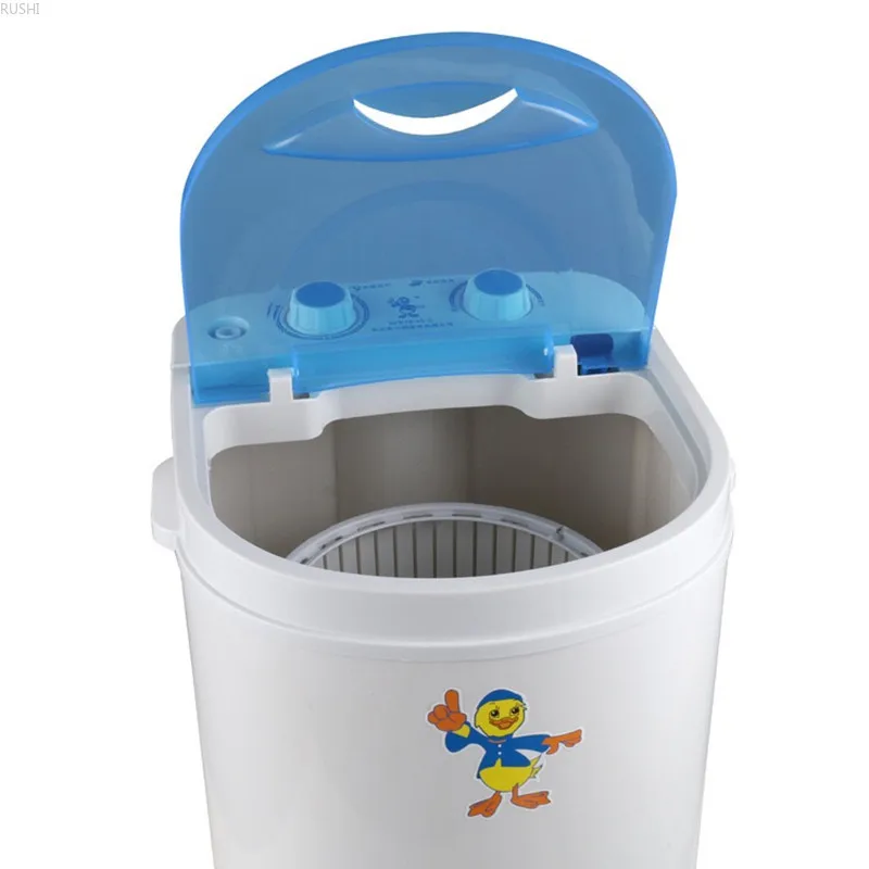 Small Single Barrel Single-Cylinder Household Semi-Automatic Washing Machine 3.5kg Capacity Suitable for Childrens Baby Clothes Mini washing machine Summer Clothes Washing