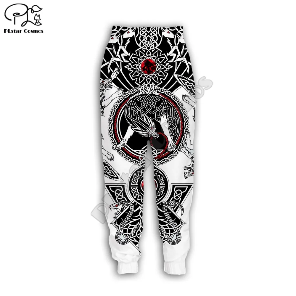 

PLstar Cosmos 2020 New Men for Women Casual Pants Viking tattoo 3d Printed jogging hip hop Long Sweatpants style-2