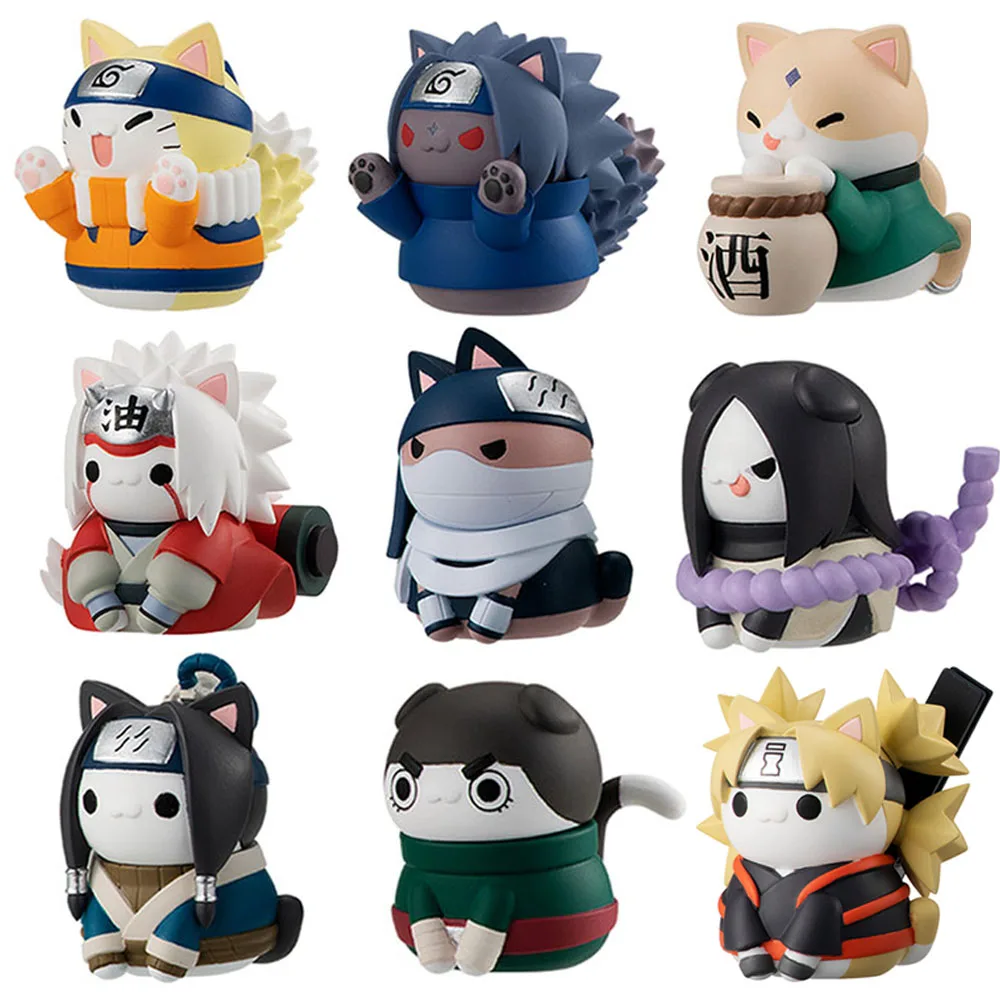 Anime Naruto Cat Figure Suit Uzumaki NARUTO Figures Action Toys Kakashi