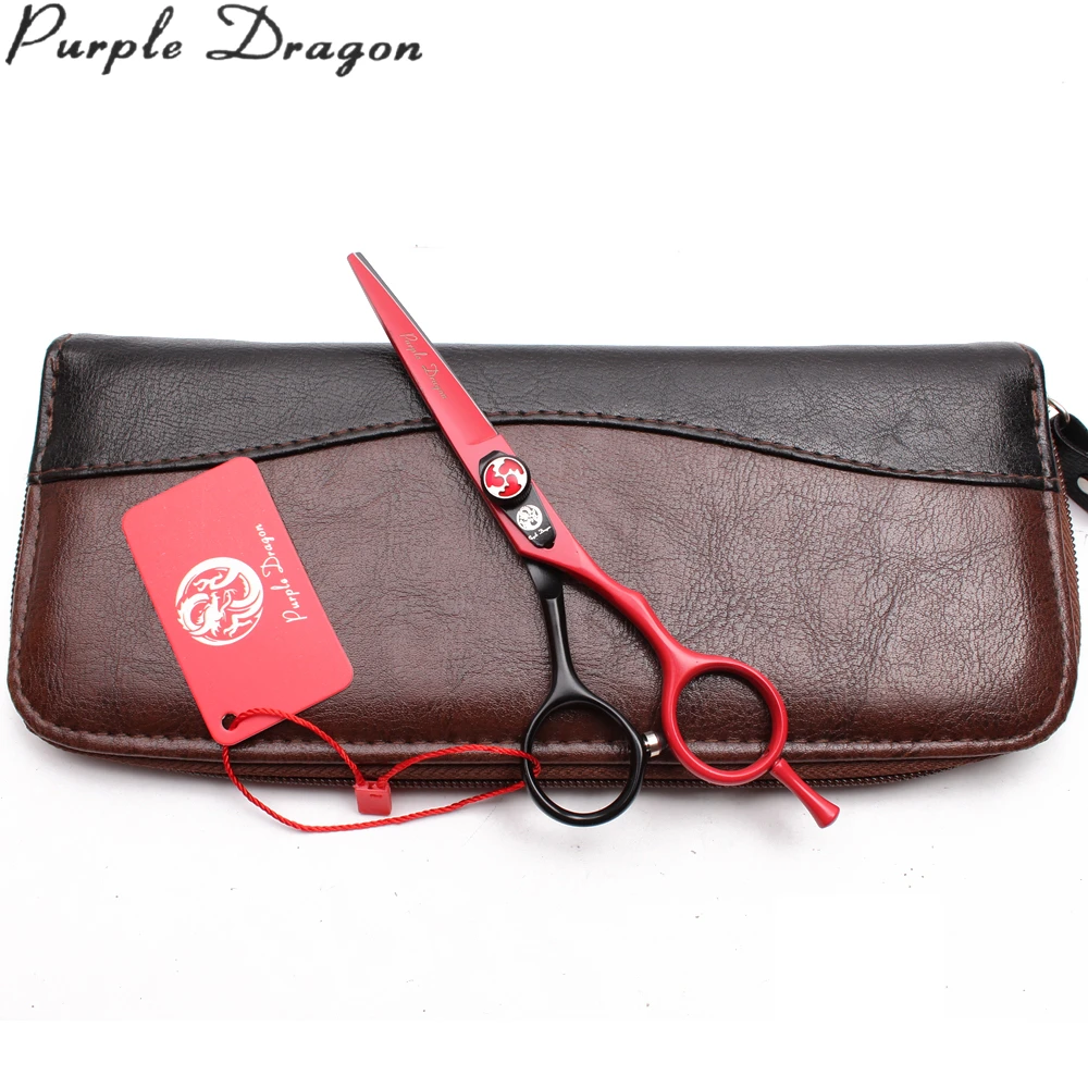 Stainless Purple Dragon Violet Color Dog Scissors Straight Shears Thinning Shears Professional Grooming Scissors 5.5