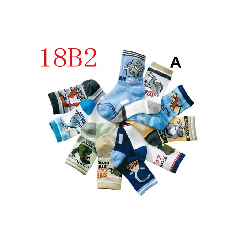 As shown in color B2 10 пар/лот, детские носки для мальчиков детские носки для детей от 4 до 15 лет хлопковые детские носки с героями мультфильмов высокое качество - Цвет: As shown in color B2