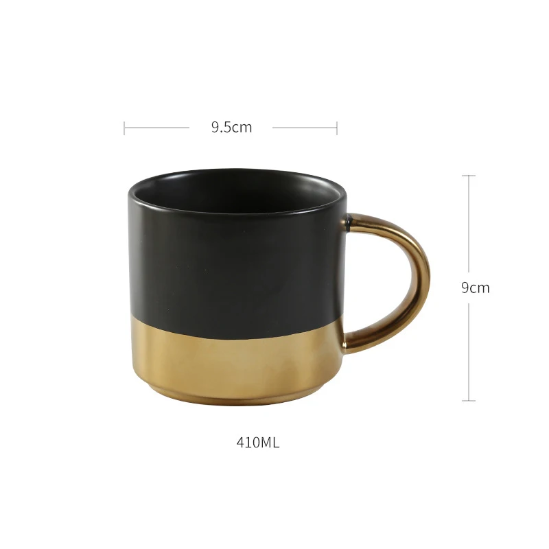 Waliicorners golden handle coffee mug Ceramic Coffee Tea Milk Drinkware Mugs Porcelain Mugs Personality Coffee Cup 13 11143212956_940634851