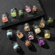 

10pcs Charms Pearl Milk Tea Pendants Crafts Making Findings Handmade Jewelry Making Supplies Diy For Earrings Necklace Bracelets