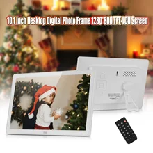 10,1 дюймов цифровая фоторамка настольный электронный альбом 1280*800 HD видео/фото плеер/Будильник/Календарь рамки для картин