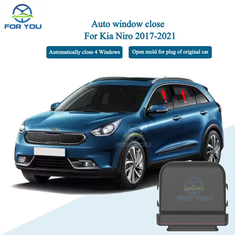 FORYOU Car Automatic Intelligent Close Windows Closer Kit Module For Kia Niro 2017-2021 / e-Niro 2020-2021