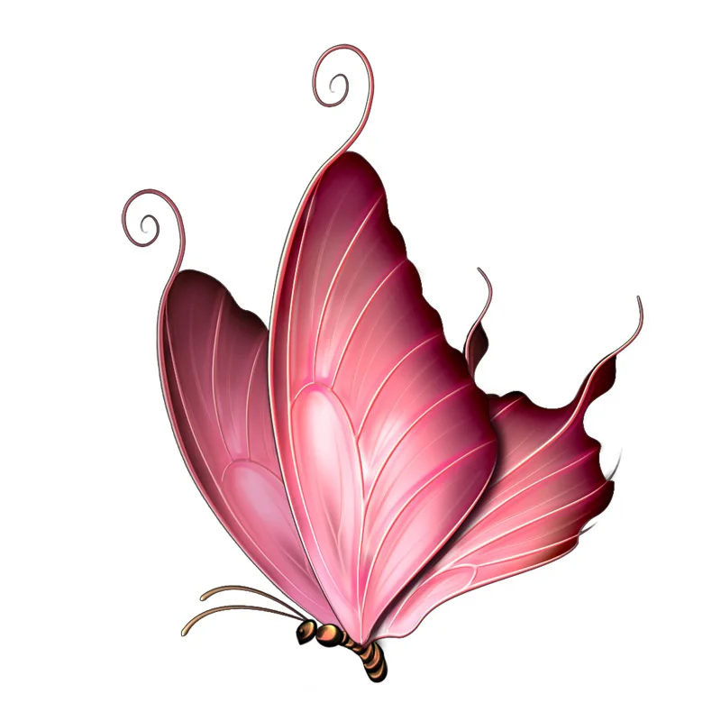 

Funny Cartoon Dreamy Butterfly Car Sticker High Quality Auto Decorative PVC Decal ,13CM*16CM