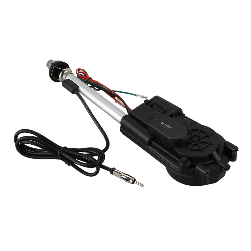 Car Electric Aerial Radio Automatic Booster Power Antenna Kit Black