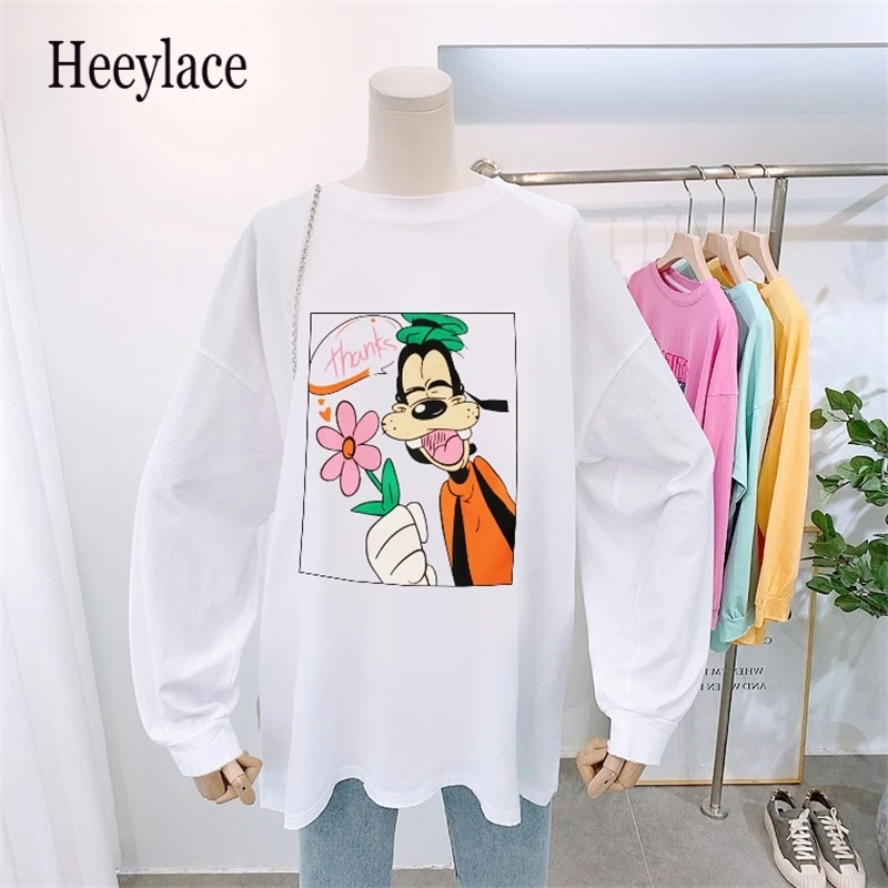 Винтажная свободная хлопковая Футболка с разбитыми краями Женская крутая