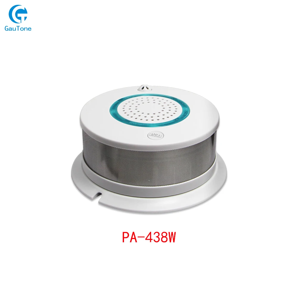 GT-015-PA-438W-1 Приложение дистанционное управление WiFi дым+ тепло Беспроводной детектор дыма пожарный дым чувствительный детектор датчик пожарное оборудование - Цвет: GT-015-PA-438W-1