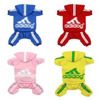 

Winter Warm Dog Clothes Classical Stripe Overalls for Dogs Four Legs Jumpsuit for Yorkshire Terrier Chihuahua Puppy Pet Costume