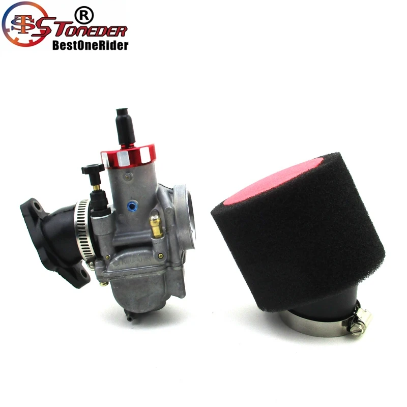 STONEDER Keihin PE28 КАРБЮРАТОР впускной трубопровод воздушный фильтр для CG CB Dirt Motor Bike Мотокросс ATV Quad 4 Wheeler