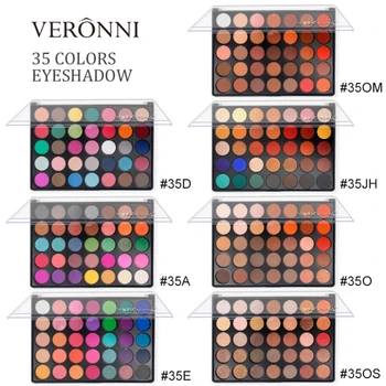 

VERONNI 35 Color High Gloss Pearlescent Eyeshadow Palette Matte Eyeshadow Beauty Makeup Tool Cosmetics TSLM1