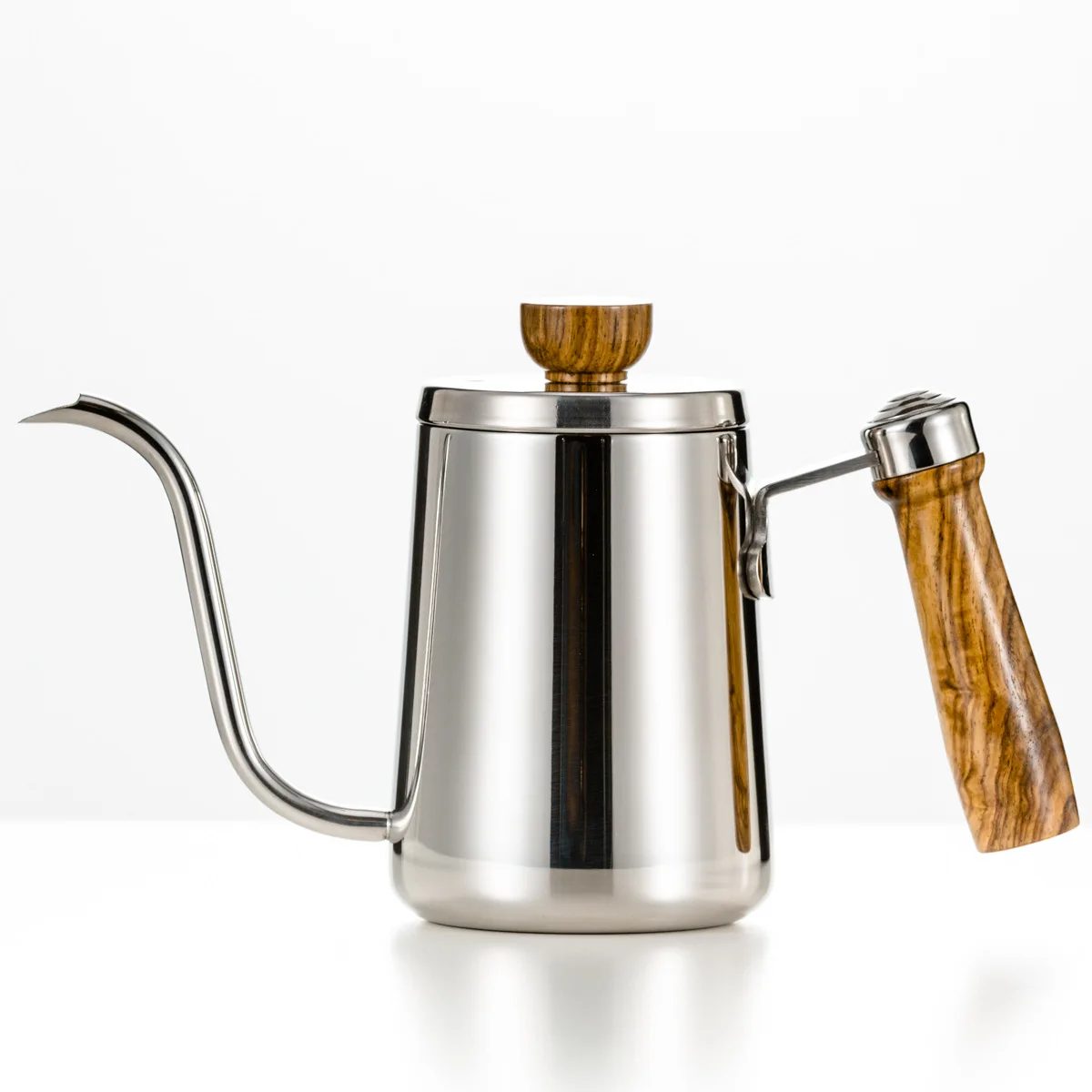 Goedkoop Seluna Houten Handvat Rvs Zwanenhals Waterkoker Hand Drip Koffie Pot Giet Over Koffie Thee Pot Barista Koffie Maker Brouwer