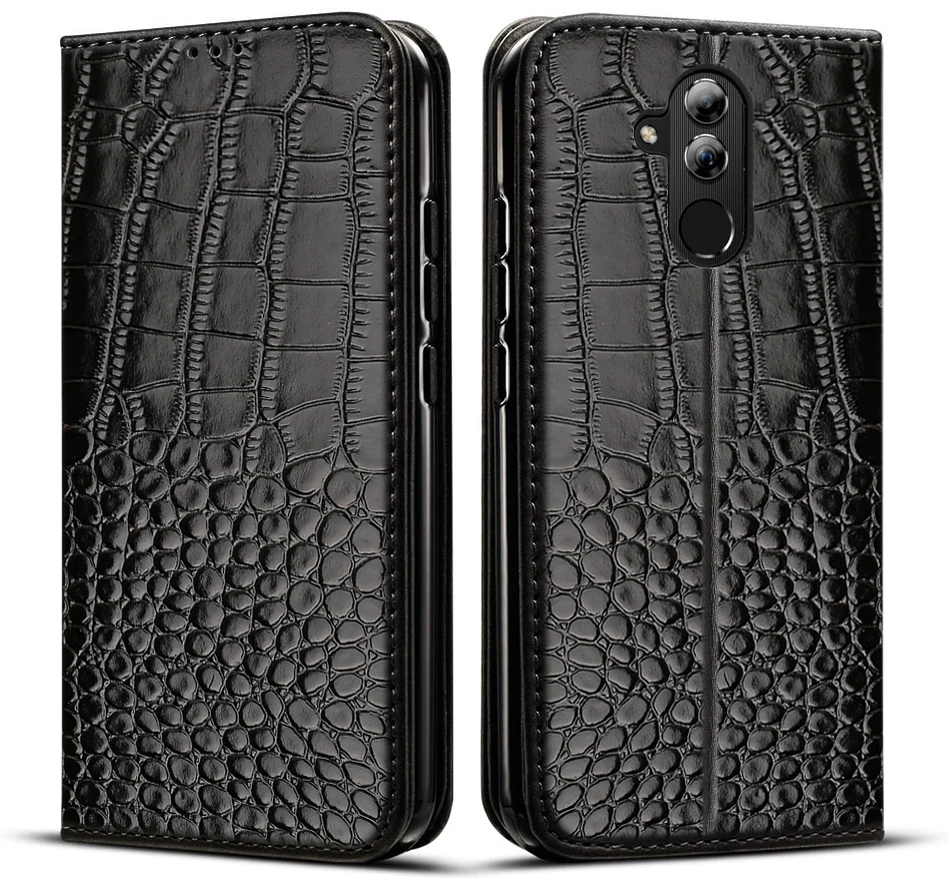 huawei snorkeling case Case for Huawei Mate 20 Lite Case Flip Crocodile texture Leather Wallet Card Holder Book case for Mate 20 Lite cover huawei pu case