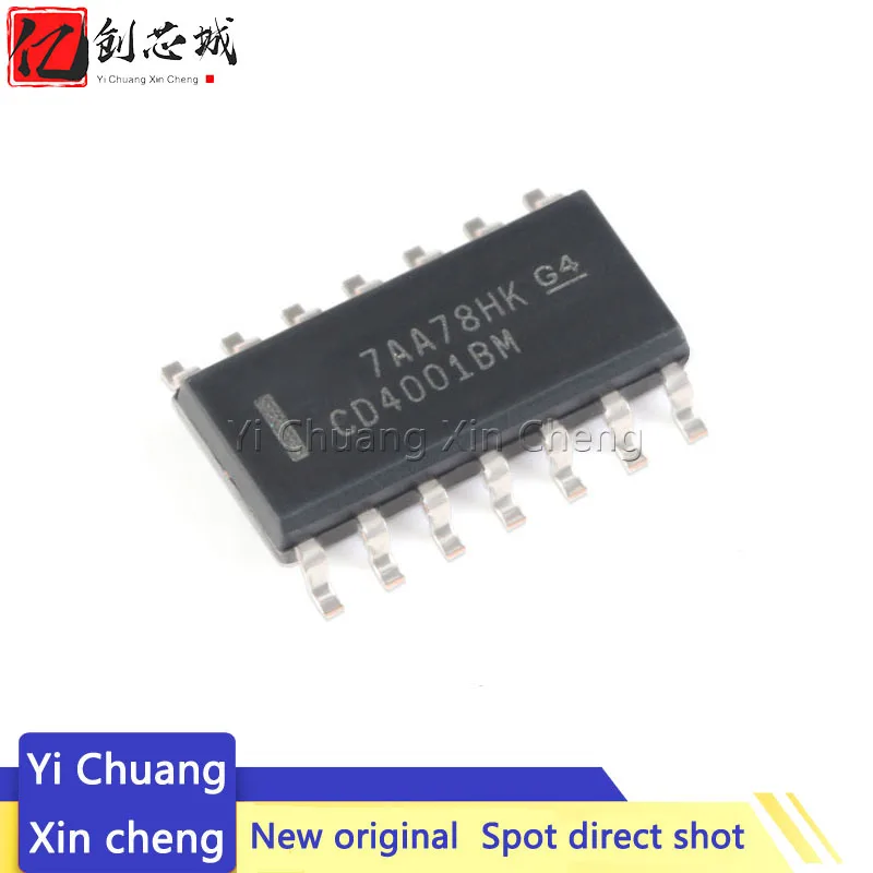 

Новый и оригинальный чипсет IC CD4001BM SOP-14 CD4001B CD4001 4001 SOP14 SMD, 10 шт.