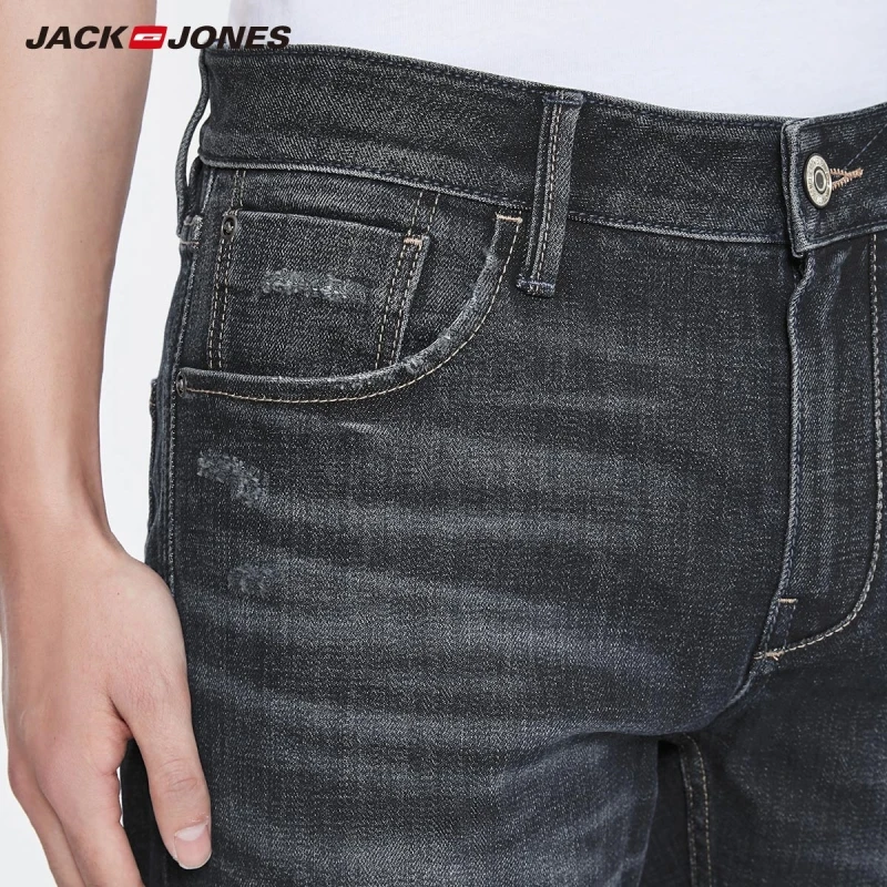 Мужские облегающие джинсы JackJones Стрейчевые длиной до щиколотки базовая мужская