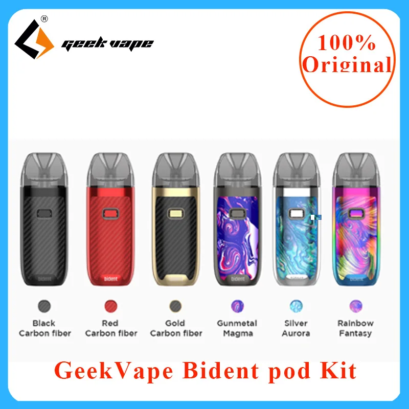Оригинальный комплект GeekVape bident Pod vape 2 мл/3 5 мл pod емкость и 950 мАч Vape micro электронная