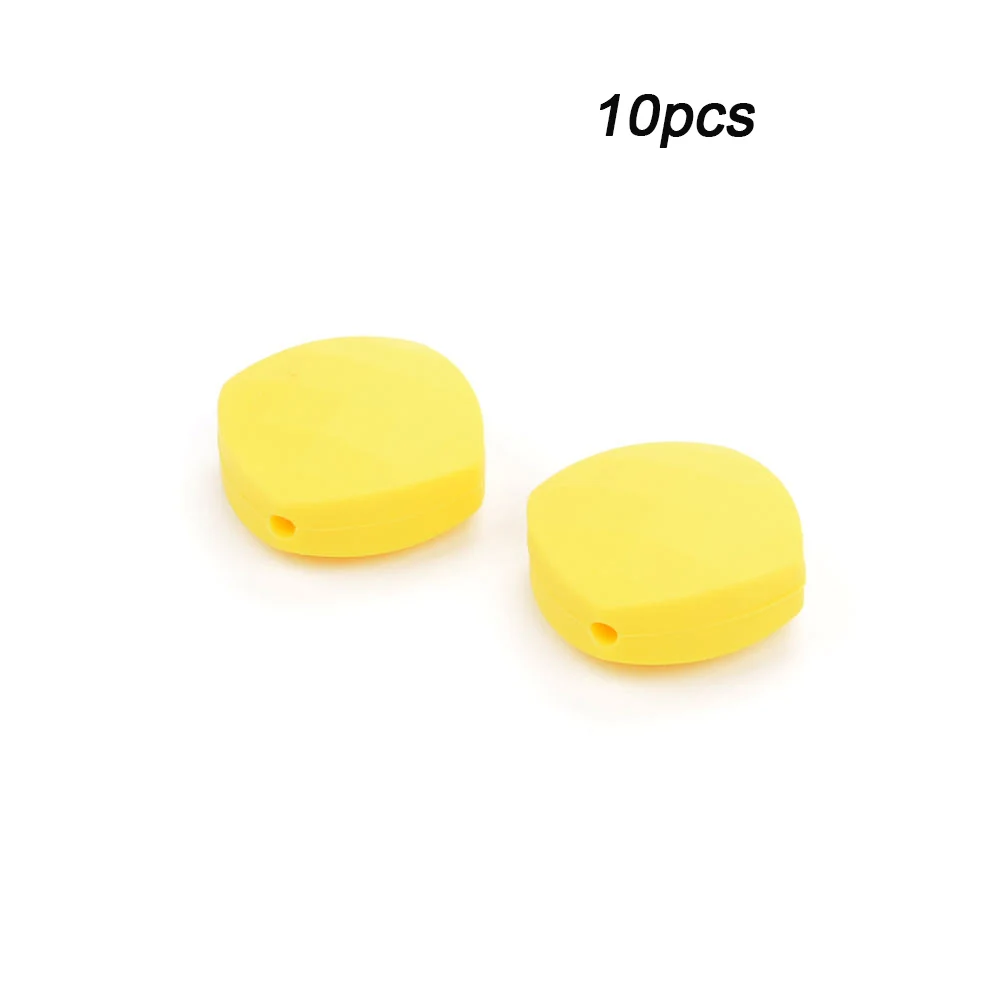 Yellow LOFCA 10 шт четырехскоростные Силиконовые Прорезыватели для длинного Силиконовое ожерелье еда без бисфенола-а класс безопасные Силиконовые бусы для прорезывания зубов игрушка - Цвет: Yellow