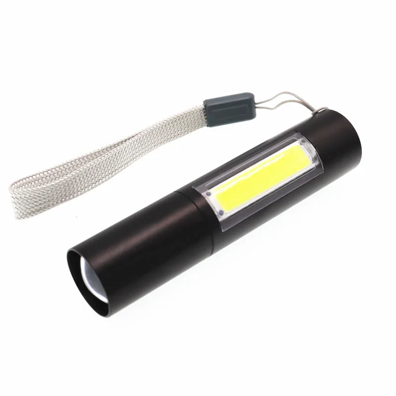 Мини USB фонарь с зумом с перезаряжаемым аккумулятором 3 режима освещения COB+ XPE светодиодный водонепроницаемый портативный используется для кемпинга, езды на велосипеде, работы и т. д