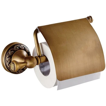 

New Bathroom Toilet Roller Paper Holder Lavatory Accessories Wall Maounted, Antique Brass Finished