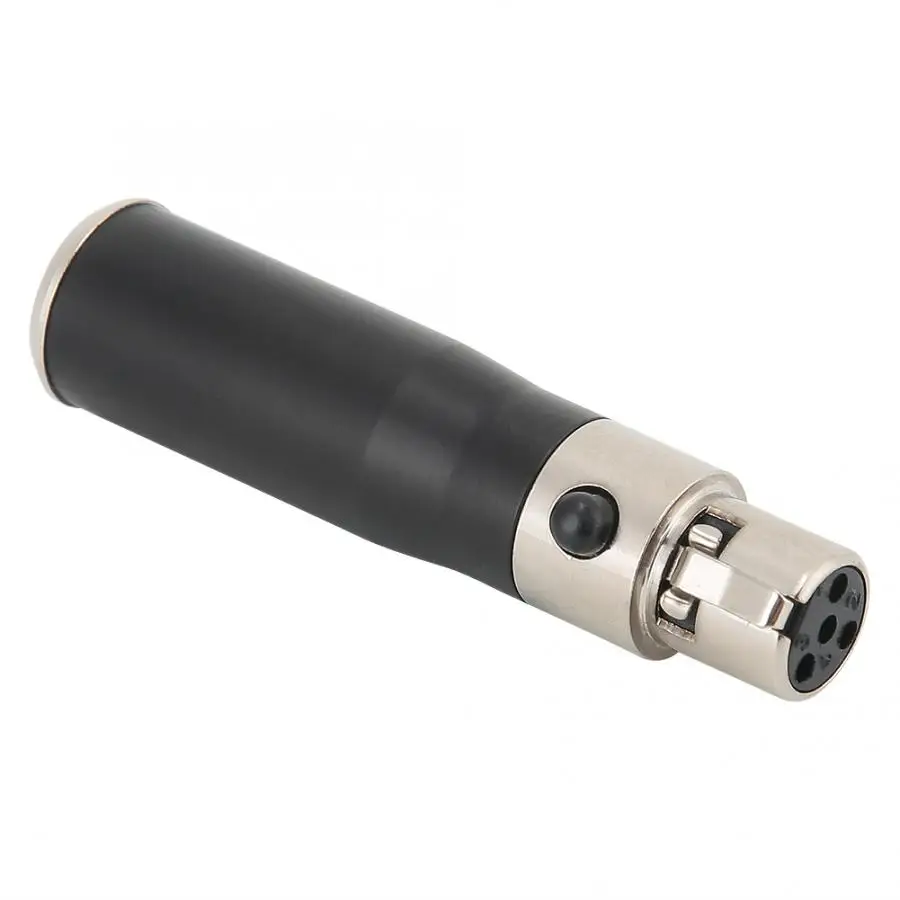 2 шт. мини адаптер XLR 3pin для Mini 4 контактный разъем из цинкового сплава|Коннекторы и