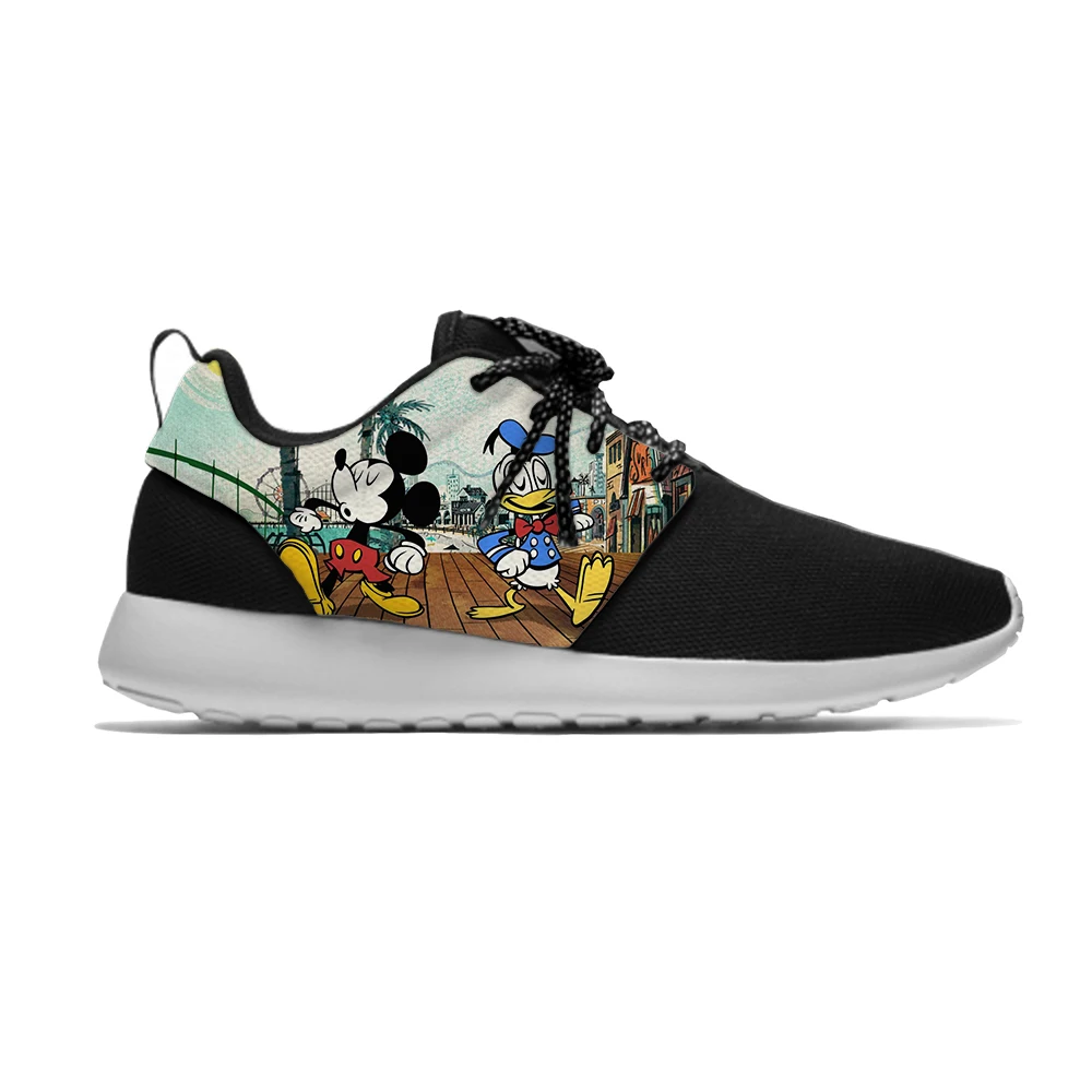 

Anime Duck Donald Hot Cartoon Cool Kids Running Shoes Mickey Fashion Breathable Lightweight Sport Sneakers Boys Girls Children