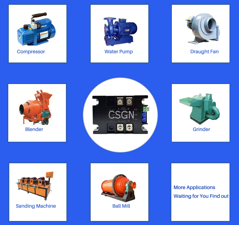 220V Single Phase  2 Phase 380V  Motor Soft Starter Module Controller 2KW 4KW 6KW 8KW Online Motor Soft Start For Fan Water Pump Belt Conveyor  (3)