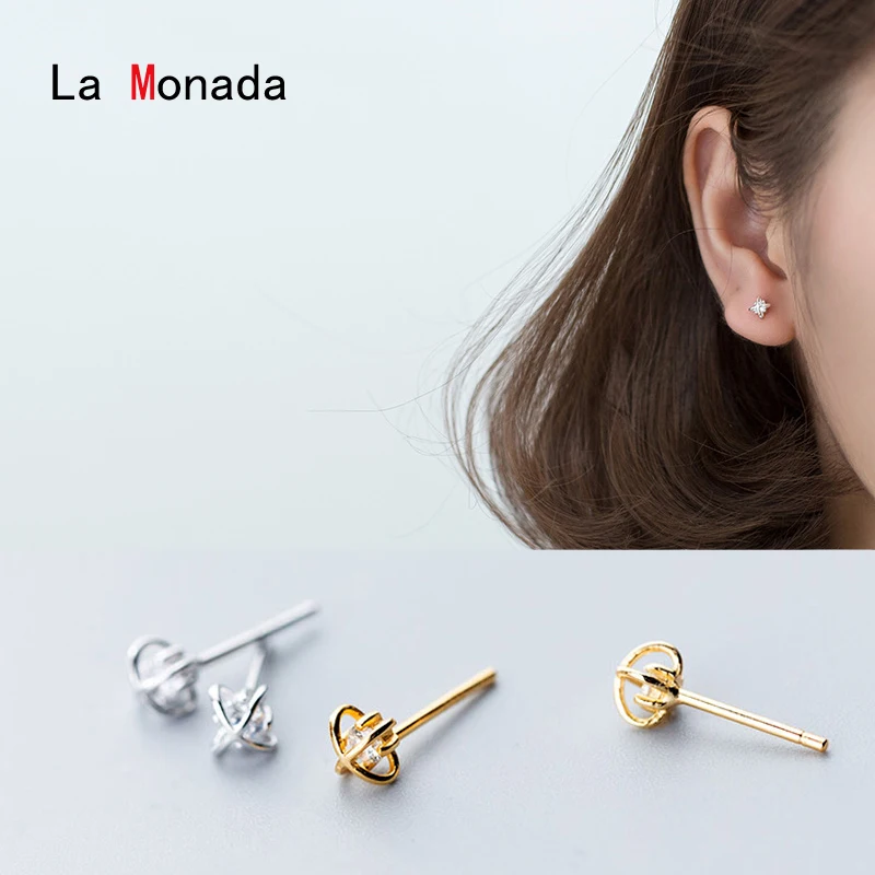 

La Monada Stud Earrings For Women Silver 925 Flower Fine Women Earrings Jewelry Stud Earrings 925 Sterling Silver Gold
