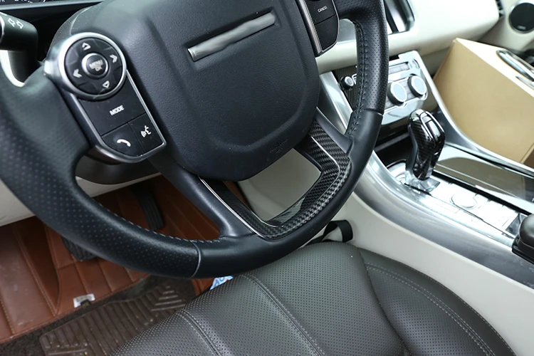 Отделка автомобильного рулевого колеса из настоящего углеродного волокна для Range Rover Sport- для RR Velar
