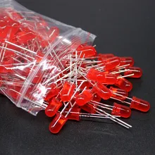 100 шт. 5 мм светодиодный Диод 5 мм Ассорти комплект белый зеленый красный синий желтый оранжевый розовый фиолетовый теплый белый DIY светильник светодиод