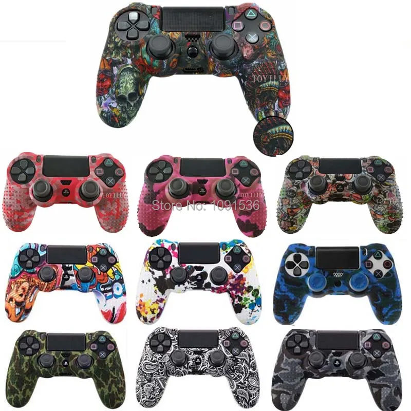 Противоскользящий защитный силиконовый чехол для контроллера Sony Playstation 4 PS4 slim