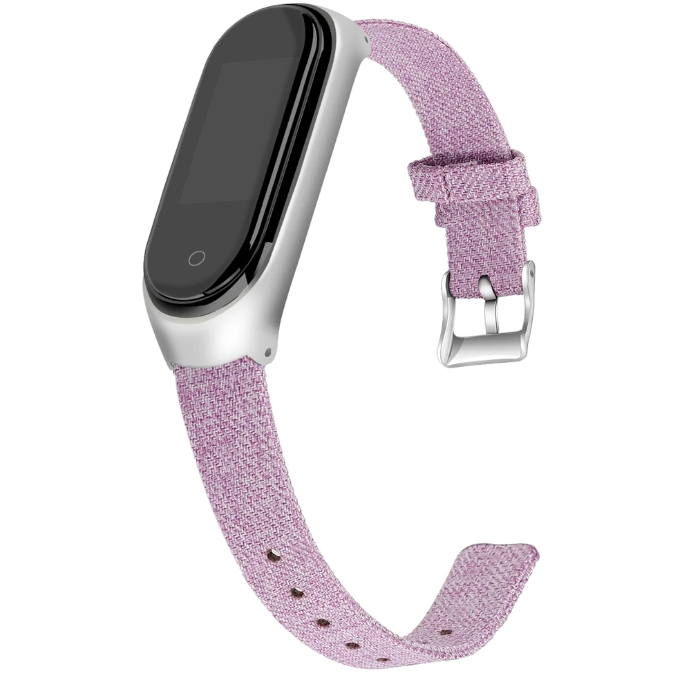 Для Xiaomi mi Band 4 аксессуары Pulseira mi Band 4 ремешок сменный брезентовый браслет напульсники для Xiaomi mi band 3 4 ремешок на запястье - Цвет: 7