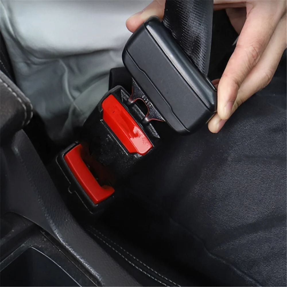 Car Seat Belt Accessory Lock Tongue Fiat VW Polo Golf MK4 4 MK7 Touran T5 Bora Skoda Rapid Fabia