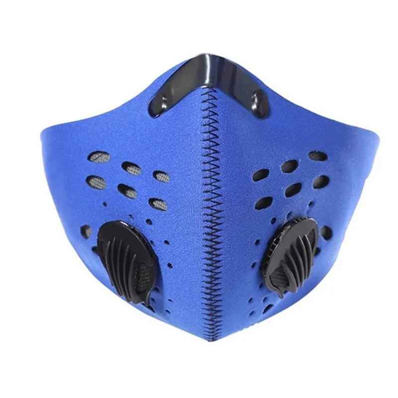 Зимняя Маска для лица для велосипеда аксессуары для занятий спортом Лыжная маска шарф велосипедная бандана - Цвет: Синий