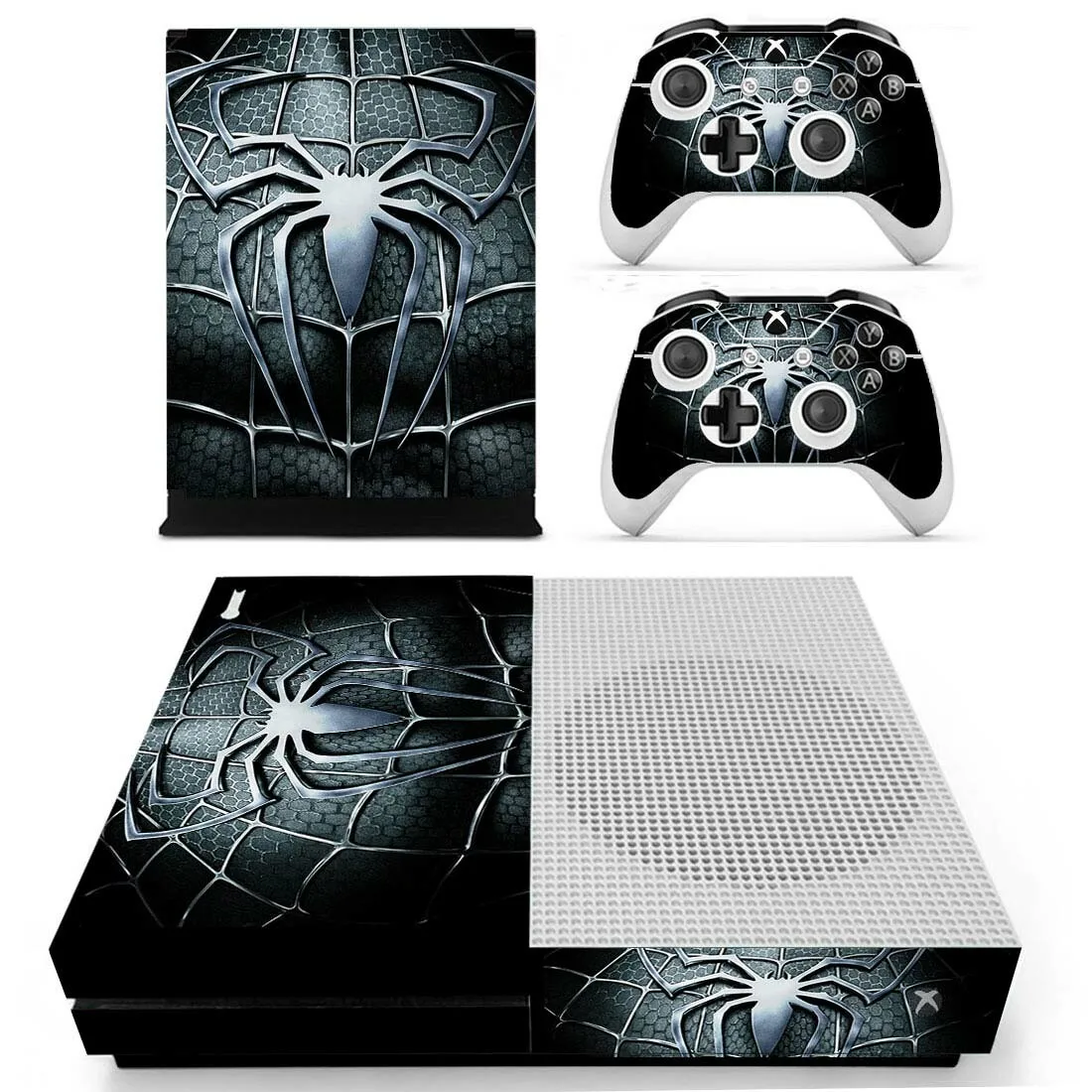 Мстители Человек-паук наклейка для Xbox One S консоль и Kinect и 2 контроллеры для Xbox One тонкая кожа Наклейка виниловая