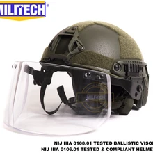 MILITECH Оливер Драб OCC лайнер набор NIJ IIIA БЫСТРО Пуленепробиваемый Шлем и комплект козырька баллистический шлем баллистическая пуленепробиваемая маска
