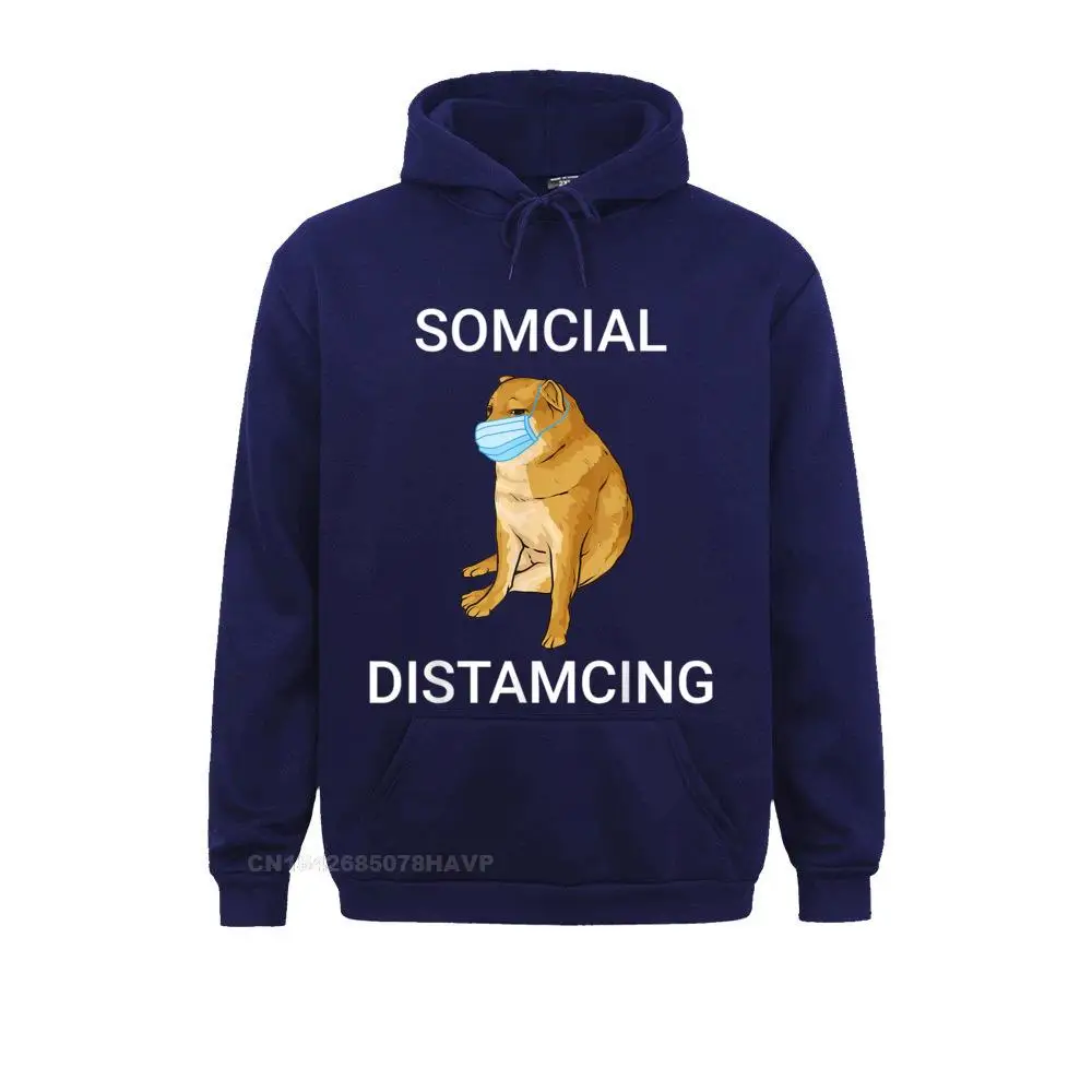 New Arrival Somcial Distamcing Cheems Dog Funny Shiba Inu Dank Meme T-Shirt__97A1888 Long Sleeve Sweatshirts NEW YEAR DAY Hoodies for Men Clothes Normal Somcial Distamcing Cheems Dog Funny Shiba Inu Dank Meme T-Shirt__97A1888navy