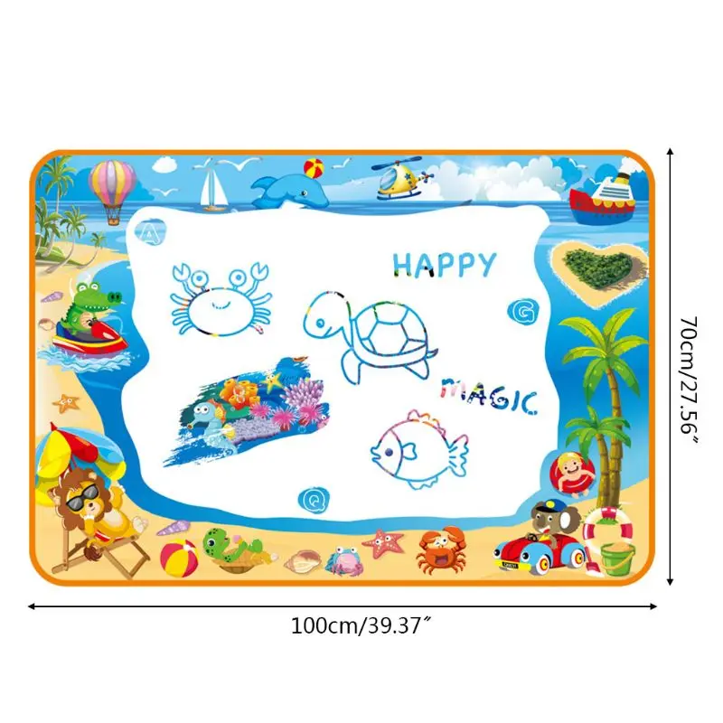 Доска для рисования с волшебной ручкой, коврик для рисования, детские подарки для мальчиков девочек, развивающая игрушка для раннего возраста