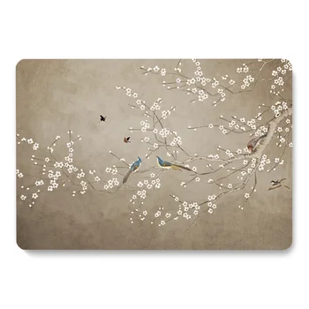 

Chinese Elemen Style Tree Birds Pattern Laptop Case For Apple MacBook Retina Air 11 12 13.3 New Pro 15.4 16 inch Cover shell