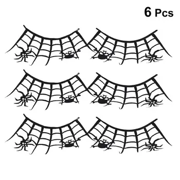 

3 Pair Fake Eyelashes Spider Web Star Shape Makeup Art Eyelashes Extension For Halloween Performance Carnival Make Up