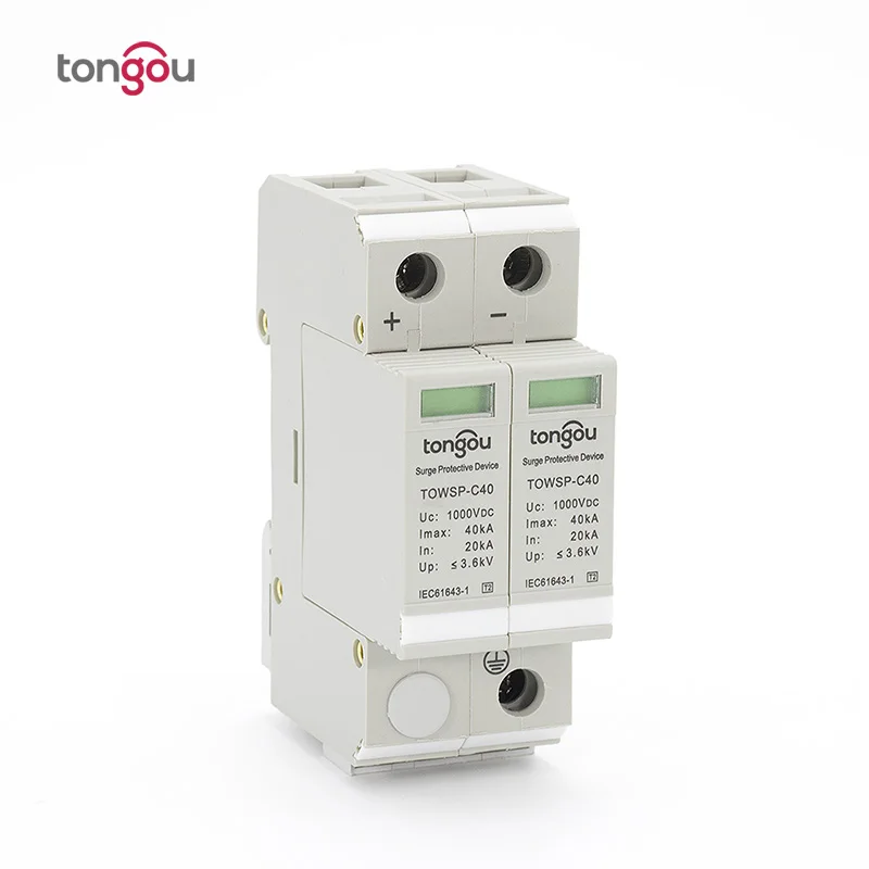 

DC 1000V SPD 20KA~40KA House Surge Protector protection Protective Low-voltage Arrester Device