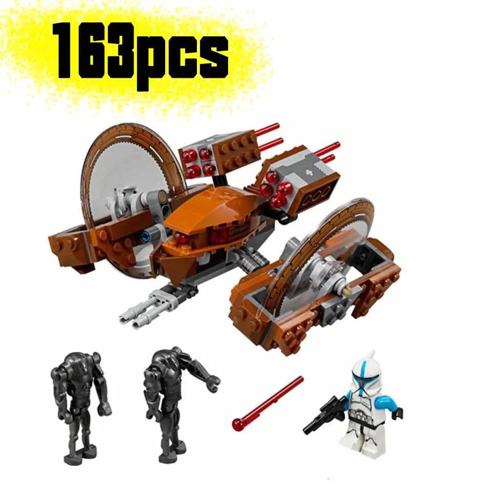 10370 совместимые строительные блоки Звездные и войны Hailfire Droid фигурки развивающие