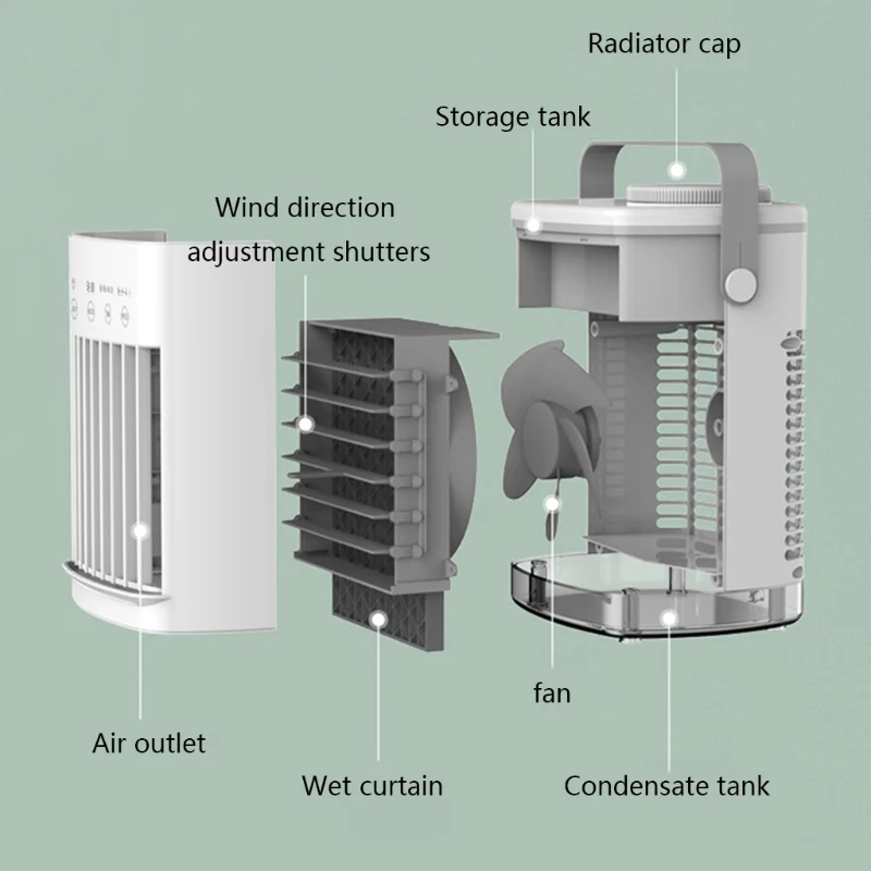 Tragbare Klimaanlage Ventilator Luftkühler Für Zimmer Mini