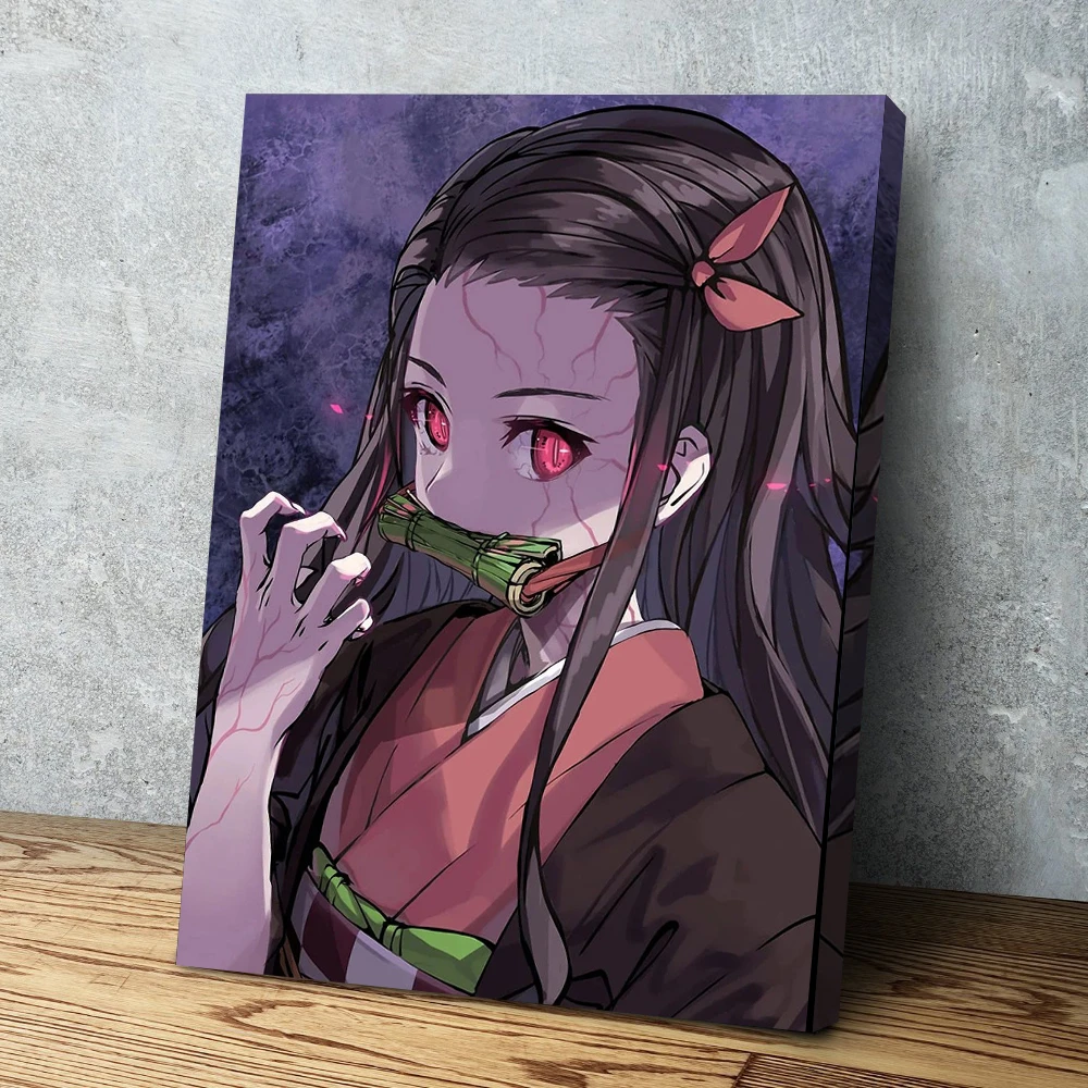 HD Prints Canvas Painting Modern Anime Demon Slayer Poster Kamado Nezuko  Pictures Modular Wall Art Living Room Home Decor Framed|Vẽ Tranh & Thư  Pháp| - AliExpress